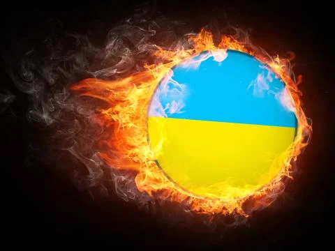 Ukraine Flag Stock Illustration