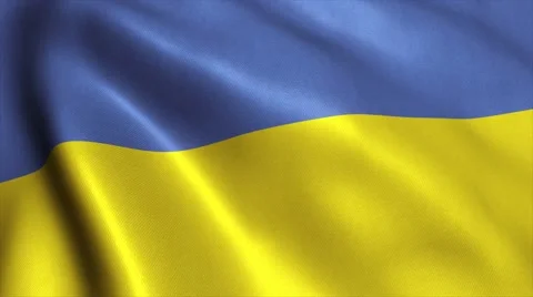 Ukraine flag loop video animation 4K Stock Footage 64821705