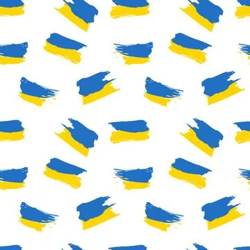 Ukraine flag seamless pattern. Repeat pattern Illustrazione stock