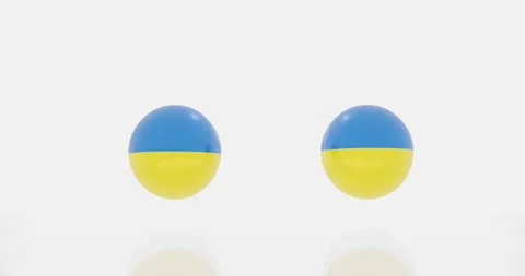 Ukraine flag symbol Stock Footage 184828971