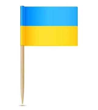 Ukraine flag toothpick Stock Illustration