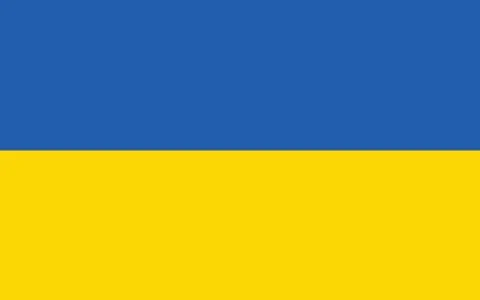 Ukraine flag vector graphic. Rectangle Ukrainian flag illustration. Ukraine c Illustration