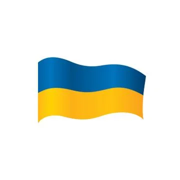 Ukraine flag, vector illustration Stock Illustration