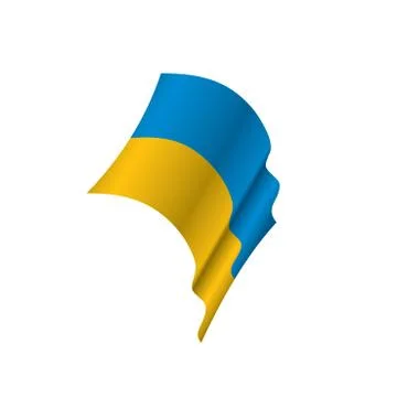 Ukraine flag, vector illustration Stock Illustration