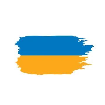 Ukraine flag, vector illustration Stock Illustration