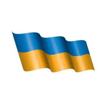 Ukraine flag, vector illustration Stock Illustration