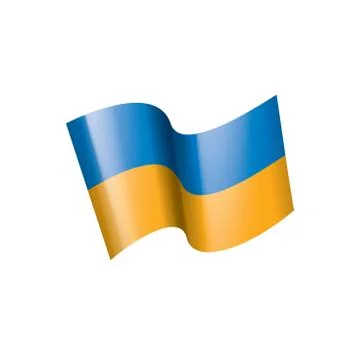 Ukraine flag, vector illustration Stock Illustration