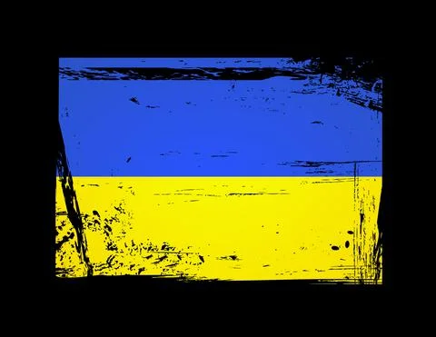 Ukraine flag vector illustration Stock Illustration