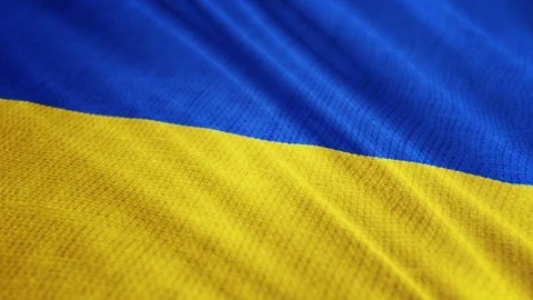 Ukraine flag is waving 3D animation. Stock Footage 100536629