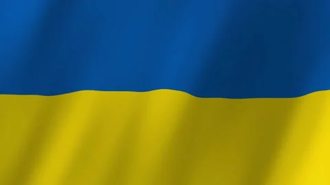 Ukraine flag waving animation Vídeo Stock 222845972
