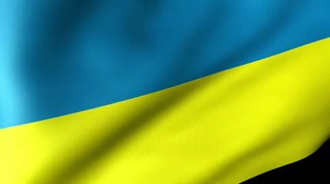 Ukraine Flag Waving 動画素材 12230333