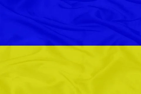 Ukraine Flag Waving Texture Stock Illustration