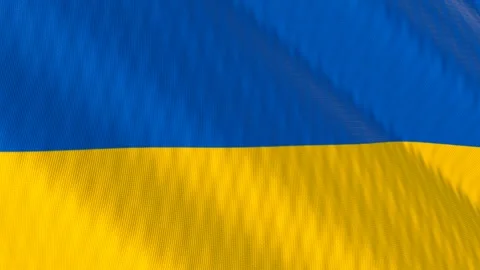 Ukraine flag waving white background loop Vídeos de archivo 342966148
