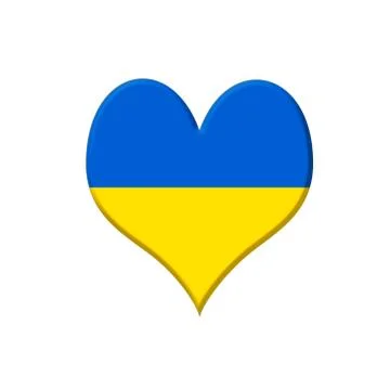 Ukraine heart. Stock Illustration