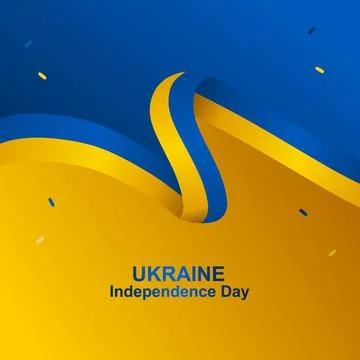 Ukraine independence day vector 库存插图