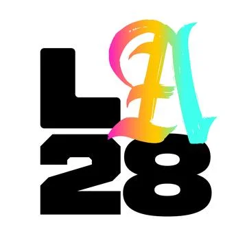 Ukraine, Kharkiv - August, 2, 2023. Los Angeles, USA, 2028 Summer Olympics Stock Illustration