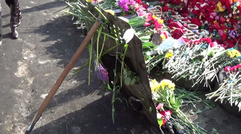 Ukraine, Kiev, revolution 스톡 동영상 35643147
