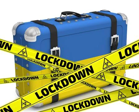 Ukraine is in lockdown 스톡 일러스트