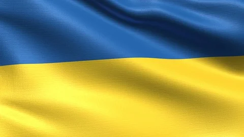 Ukraine Looping Flag 4K Stock Footage