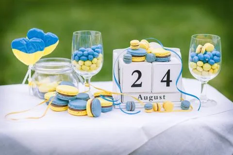 Ukraine macaroons Stock Photos