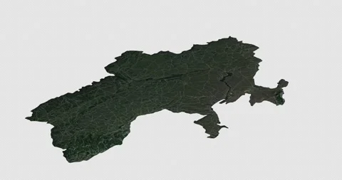 Ukraine map with 3d relief 4K satellite ground Europe country dnipro river Stock Footage 210188311