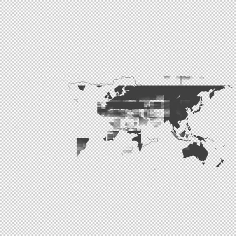Ukraine map with alpha channel. 1080 x 1080 Vídeo Stock 332412682