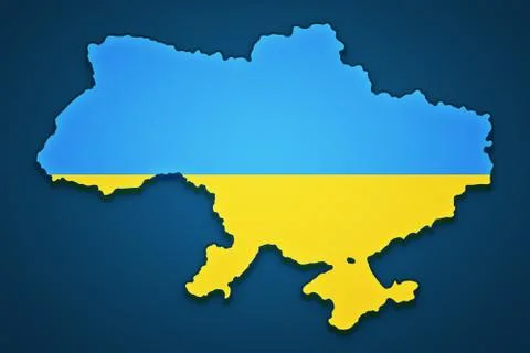 Ukraine Map Background Stock Illustration