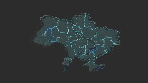 Ukraine map 스톡 동영상 169459006