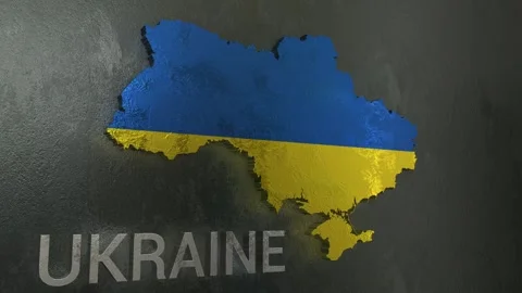 Ukraine Map Stock Footage 277927695