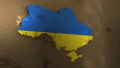 Ukraine Map Stock Footage 277927757