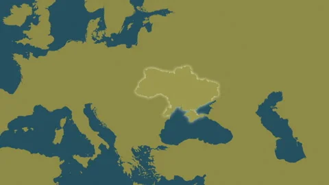 Ukraine map - glide. Glow. Pattern. Stock Footage 178493851