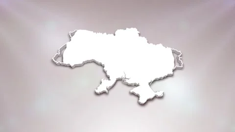Ukraine Map Intro Stock Footage 241983676
