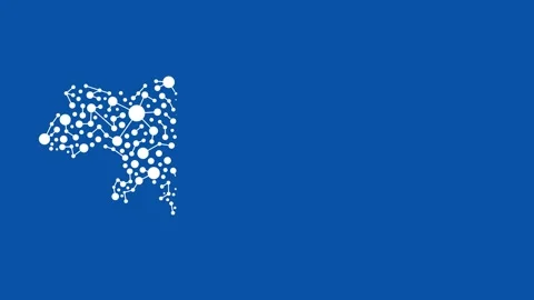 Ukraine Map loop animation. 4K banner copy space Stock Footage 195332023