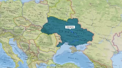 Ukraine Map New Style Video stock 294087252