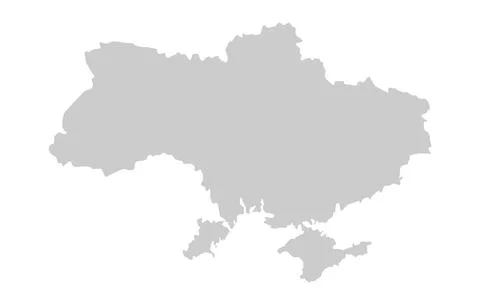Ukraine map vector Stock Illustration