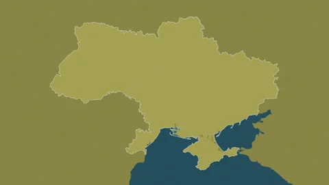 Ukraine map - zoom. Border. Pattern. Stock Footage 178494149