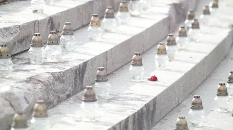Ukraine Memorial Monument  Stock Footage 49409861
