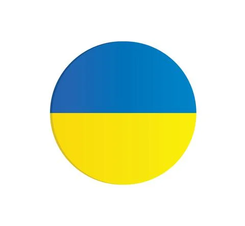 Ukraine Modern Circle Gradient Icon Unity Peace Flag Care Humanity Illustration Stock Illustration