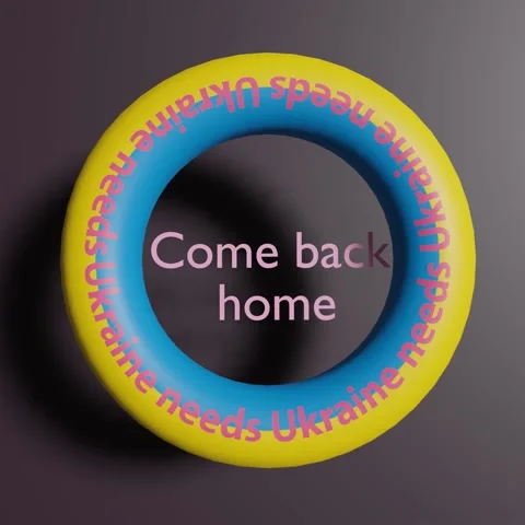 Ukraine needs #Come Back Home Stock Footage 183854415