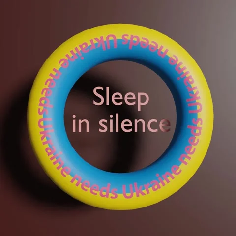 Ukraine needs #Sleep in silence Stock Footage 183854505