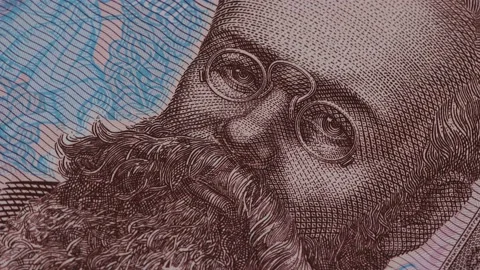 Ukraine paper money close up. Stock Footage 155276830