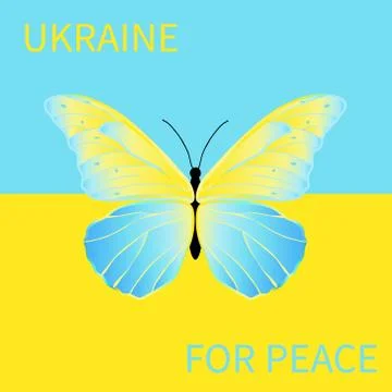 Ukraine for peace Stock Illustration