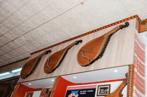 Ukraine, Pereyaslav-Khmelnytsky, May, 2019. Museum of Kobza. Stock Photos