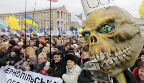 Ukraine Revenue Code Protest - Nov 2010 Stock Photos