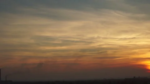 Ukraine, sunset Stock Footage 44231476