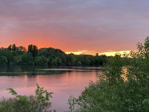 Ukraine sunset3 Stock Photos