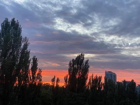 Ukraine sunset4 Stock Photos