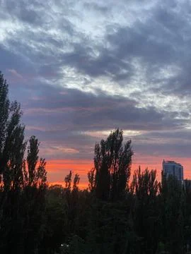 Ukraine sunset7 Stock Photos