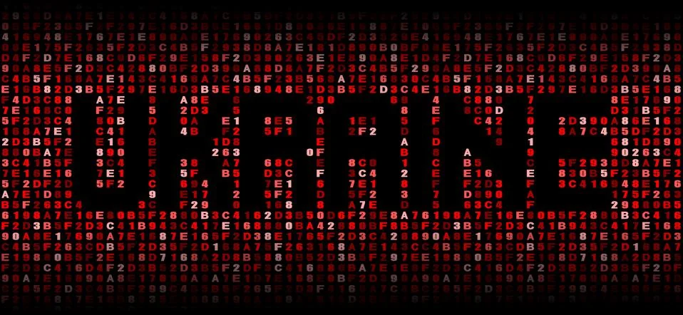 Ukraine text on hex code illustration イラスト素材