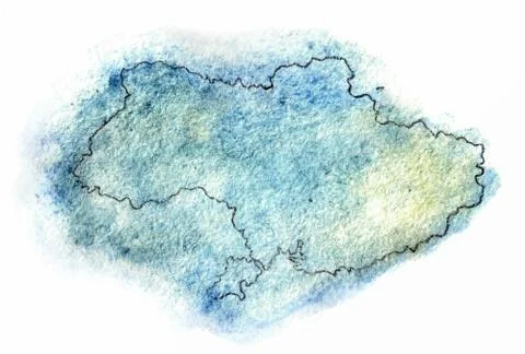 Ukraine vector map illustration Stock Illustration